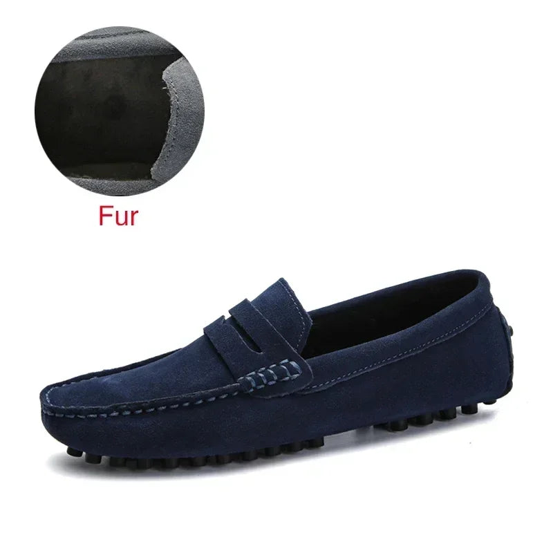 DEKABR Größe 49 Herren Freizeit Schuhe Mode Herren Schuhe Echtes Leder Herren Loafers Mokassins Slip-On Herren Flats Männliche Fahrerschuhe