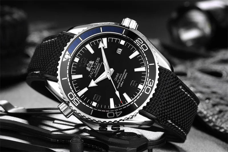 Luxus Automatische Herren Uhr Hochwertige Mechanische Selbstaufzugsbewegung Gummiband Wasserdicht Leuchtender Kalender Herren Uhren