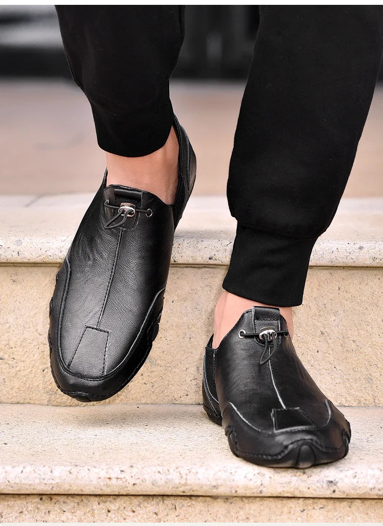 Size 38-47 Men Sneakers Leisure Comfortable Walking Genuine Leather Shoes Sports Outdoor Footwear Loafers Male Trainers 2021 - Sun Studio
