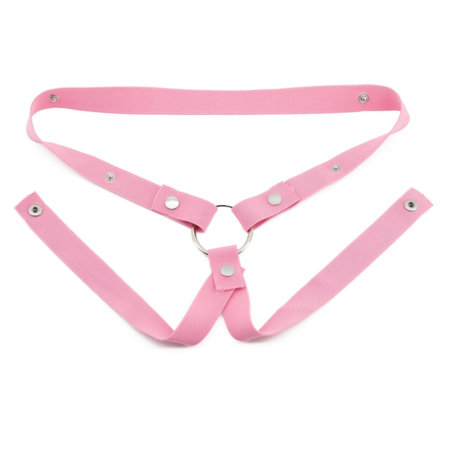 Wide Comfort Men's Chastity Lock Auxiliary Strap with Double-Directional Fixing Strap, Three-Directional Restraint CB Lock and E - Sun Studio
