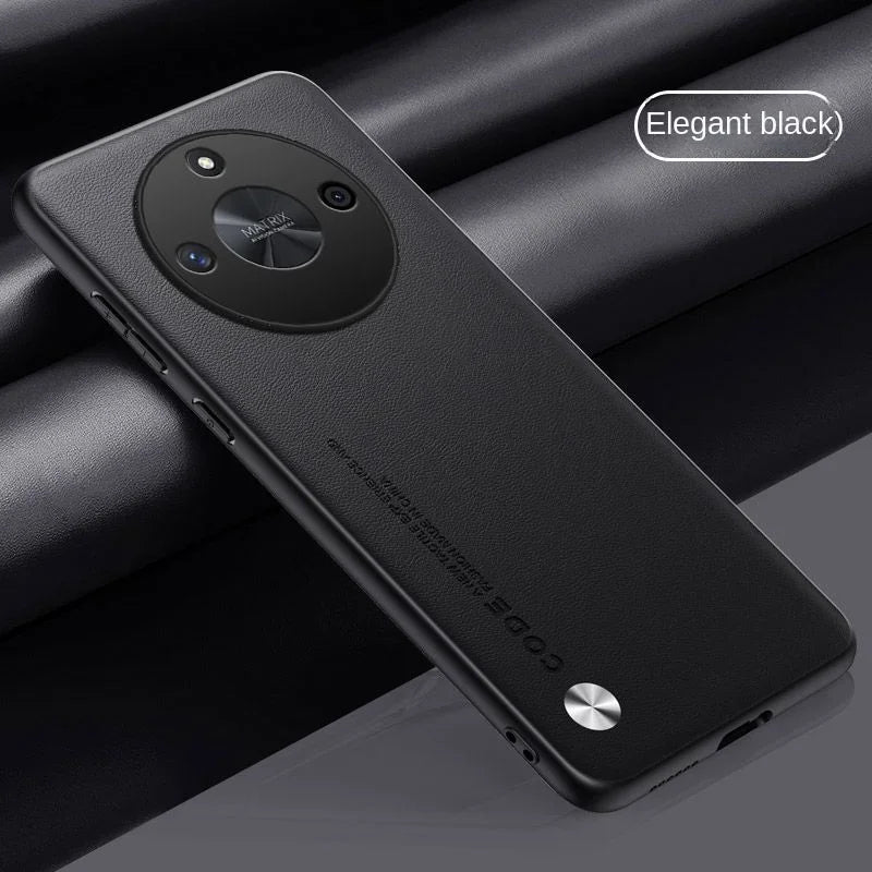Leather Shockproof Case For Huawei Honor X9B X9A X8A X7A Magic 7 Lite Pro Soft Leather Grain Slim Texture Protect PC Cover Funda - Sun Studio