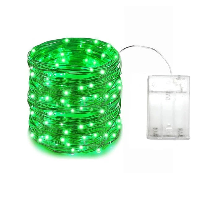 1-20M Led String Lights Copper Wire Starry Fairy Lights Battery Operated Lights for Bedroom Christmas Parties Wedding Decoration - Sun Studio