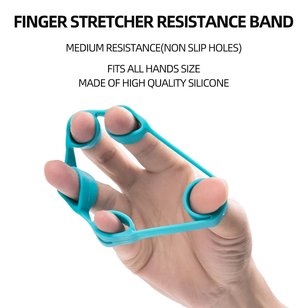 Gym Fitness Adjustable Count Hand Grip Set Finger Forearm Strength Muscle Recovery  Gripper Exerciser Trainer Ball Decompression - Sun Studio