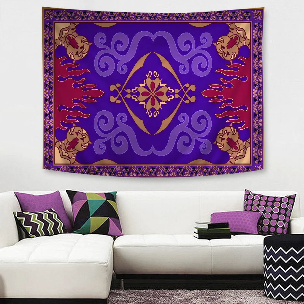 Luxury American Retro pattern Customizable  Cartoon Tapestry Bohemian Wall Tapestries Mandala Home Decor - Sun Studio