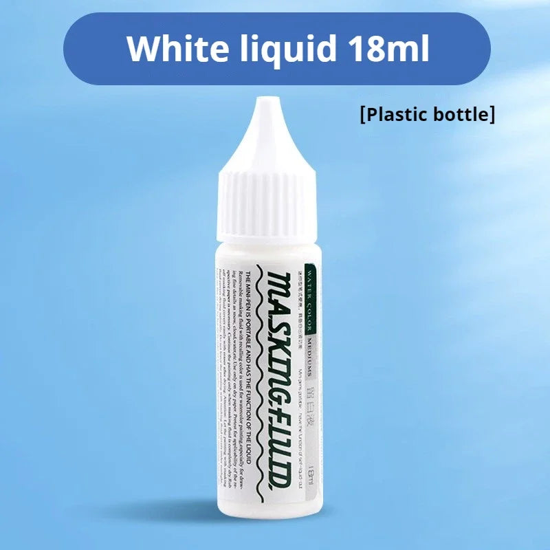 Aquarell Kunst Maskierflüssigkeit 18ml/30ml/75ml Aquarell Medien Maskierstift für Aquarell Gouache Malerei Kunstbedarf