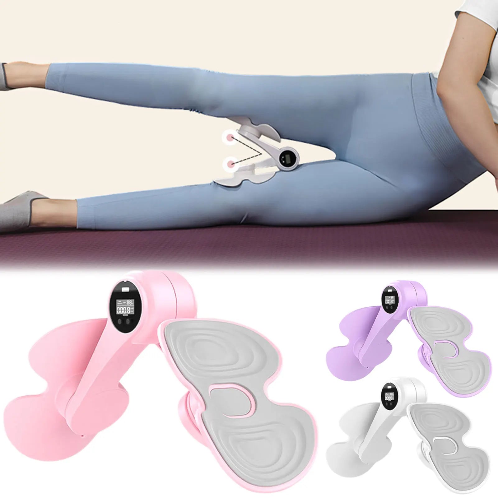 Thigh Trainers With Digital Counter For Home Gym Workout - Sun Studio