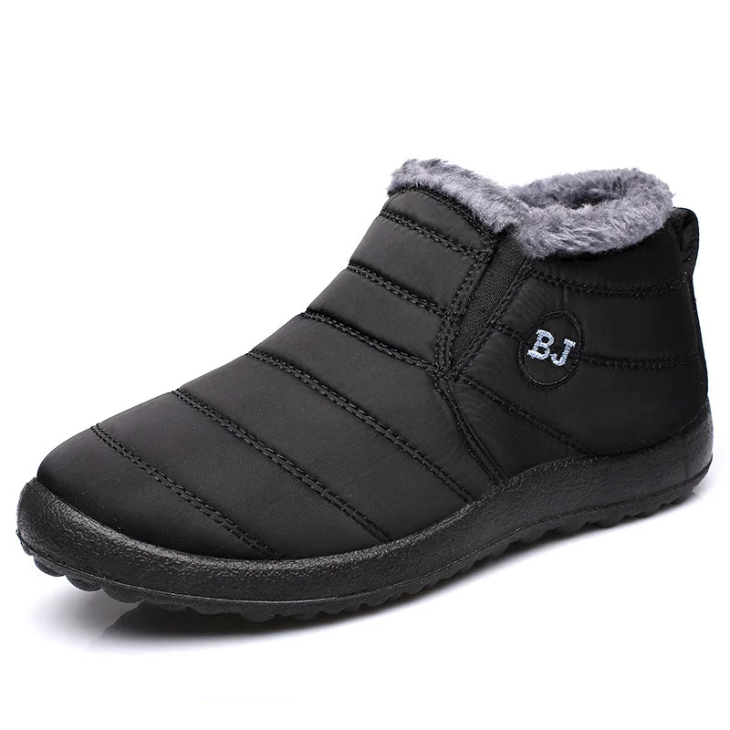 Warm Men's Boots Snow Plus Size Winter Boots For Men Fur Shoes For Men Unisex Ankle Boots Waterproof Work Shoes Footwear - Sun Studio