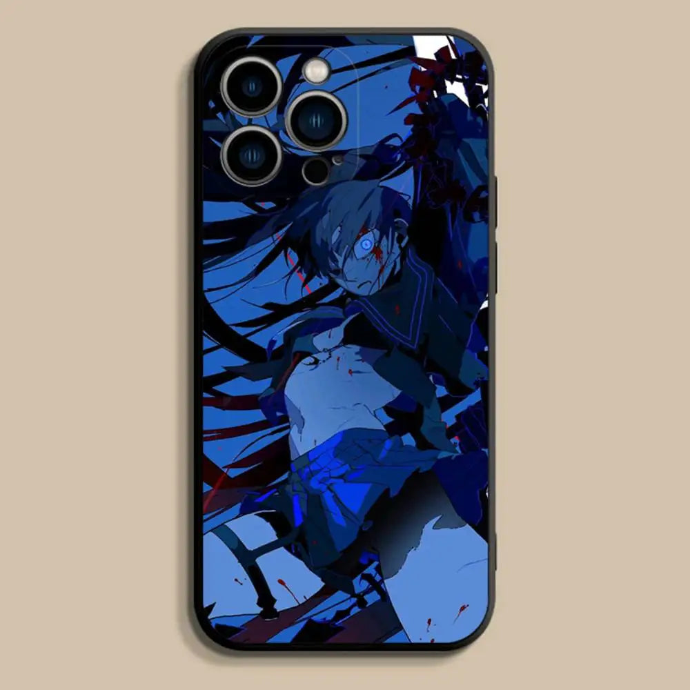 A-Ado Japanese Singer Phone Case For iPhone 17,16,15,14,13,12,Pro,Max,Plus,E,SE4,Air,Mini Black Soft Cover - Sun Studio