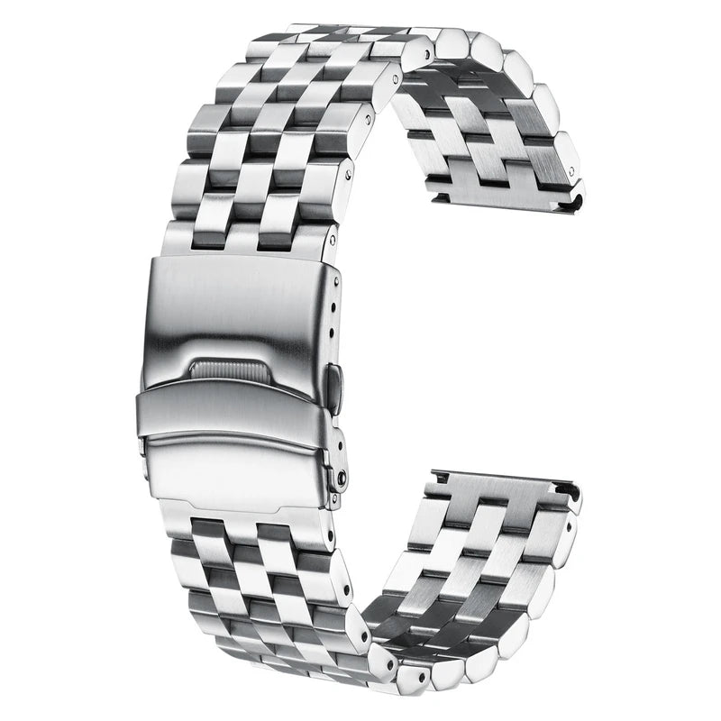 ADDIESDIVE Metal Strap 22mm Classic Quick Release Stainless Steel Strap Luxury Watches Replacement Accessories Universal Straps - Sun Studio