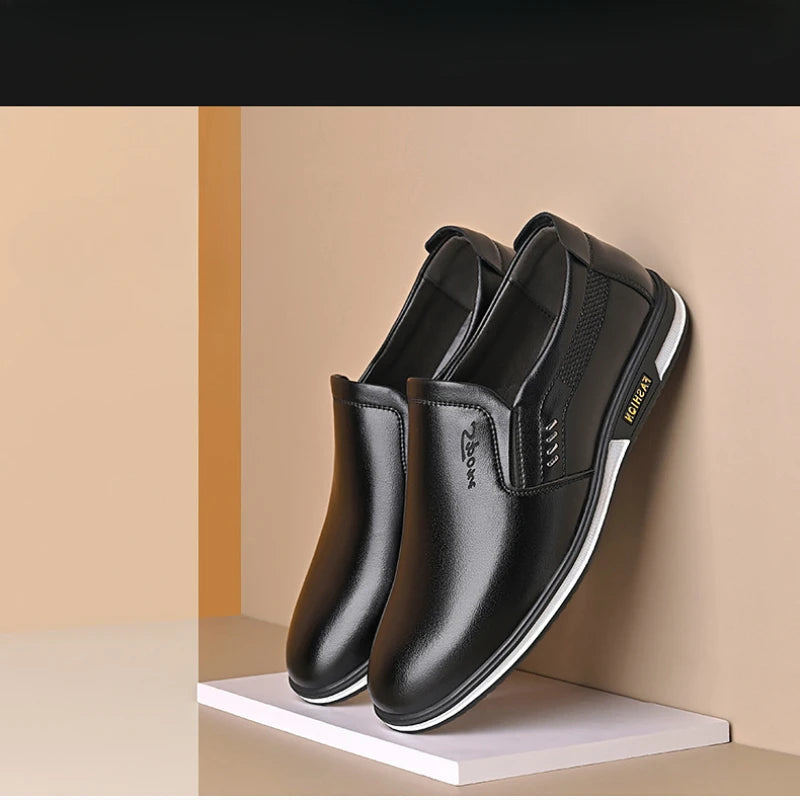 Spring and Autumn Men's English Leather Shoes Outdoor comfor Footwear Men fashion Formal Shoes High Quality trendy Zapatos - Sun Studio