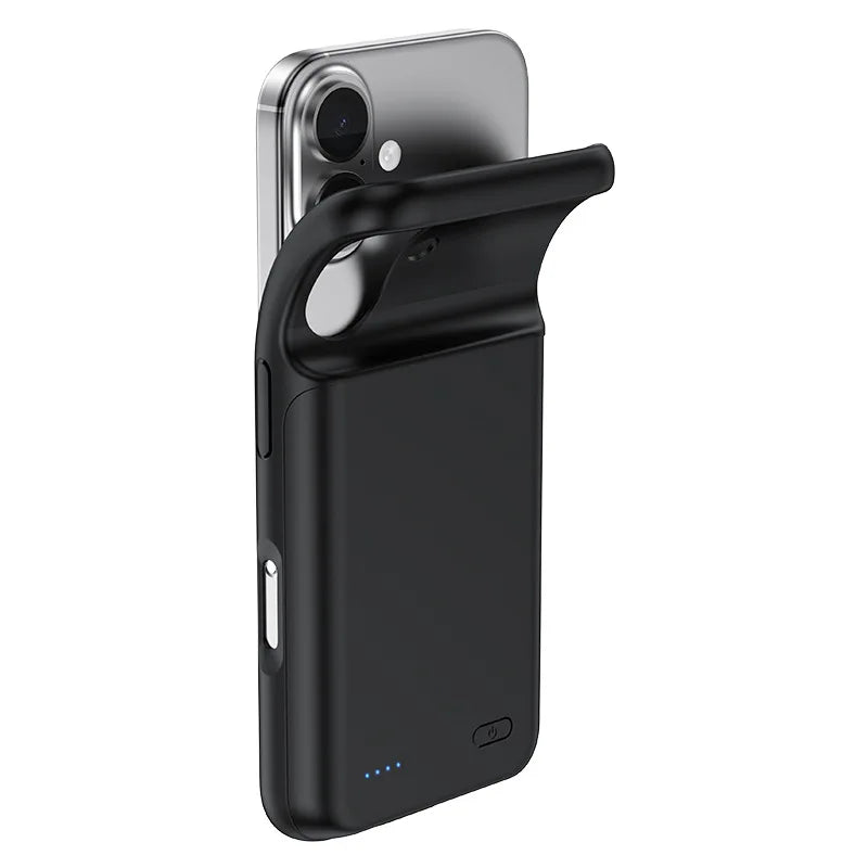 6800mAh Outdoor Backup Battery Portable Soft Silicone Charging Case for IPhone16 ProMax 15 14 13 12 11 XSmax 8 7 6 Full Series - Sun Studio