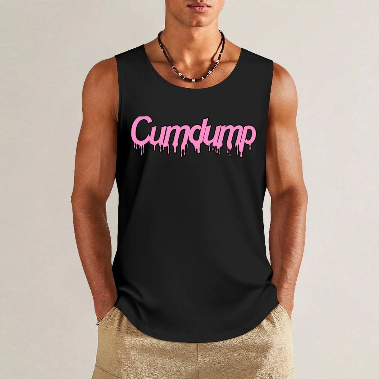 Cumdump Tank Top gym accessories man gym t-shirts - Sun Studio