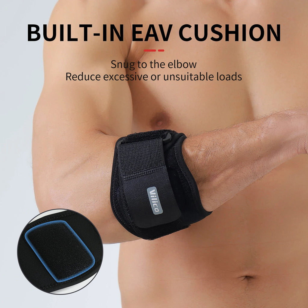 1PCS Adjustbale Tennis Elbow Support Guard Pads Golfer's Strap Elbow Lateral Pain Syndrome Epicondylitis Brace - Sun Studio