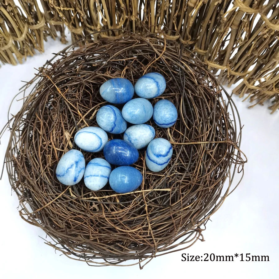 Natural Agate Stone Mineral Crystal Ball Egg Quartz Rock Chakra Reiki Healing Room Home Decor Aquarium Decoration Maison Easter - Sun Studio