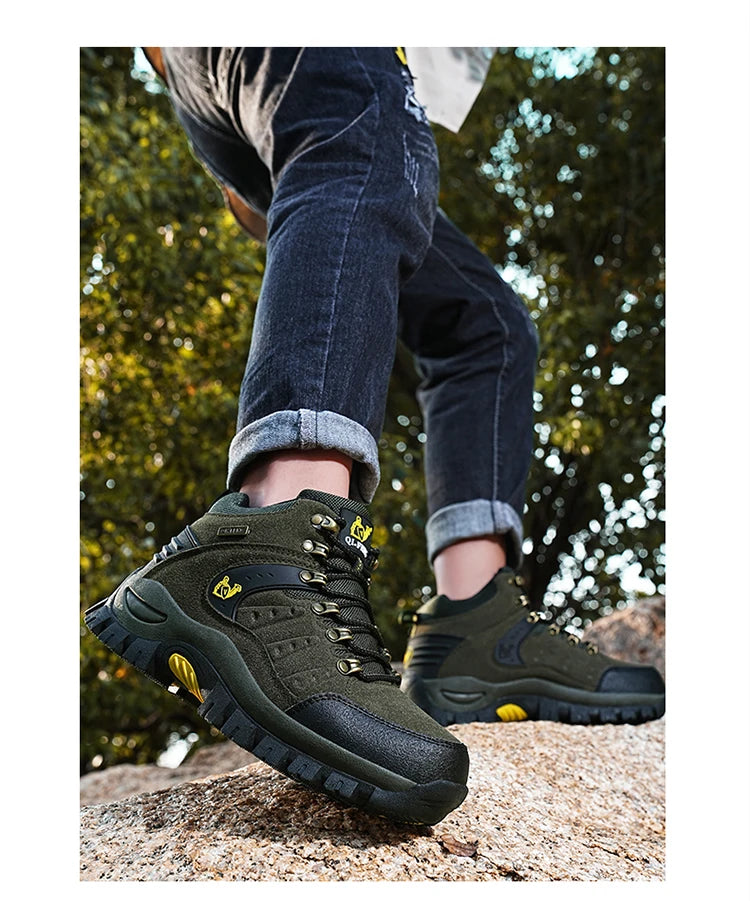 New Couples Outdoor Mountain Desert Climbing shoes Men Women Ankle Hiking Boots Fashion Classic Trekking Footwear - Sun Studio