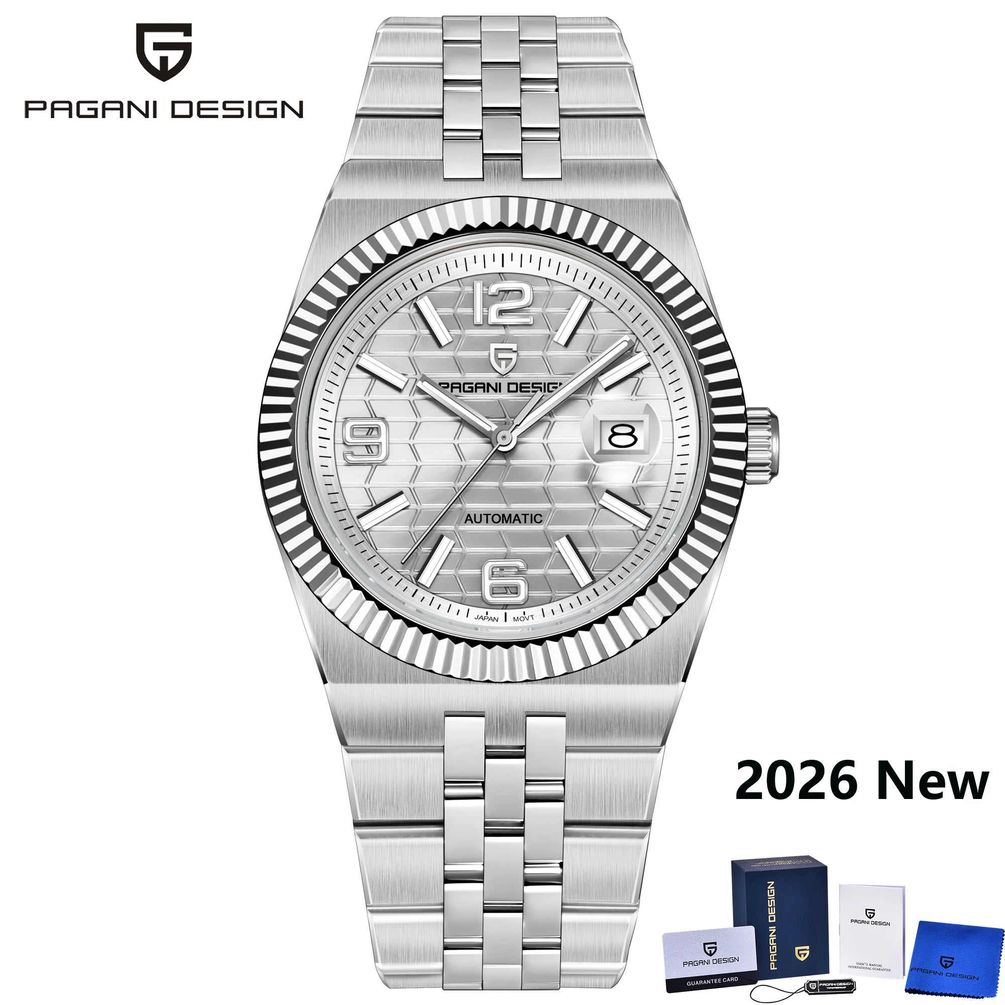 2026 New PAGANI DESIGN 3D Rhombus Dial Luxury Automatic Watch For Men Fashion Business Mechanical Wrist watches Sapphire crystal - Sun Studio