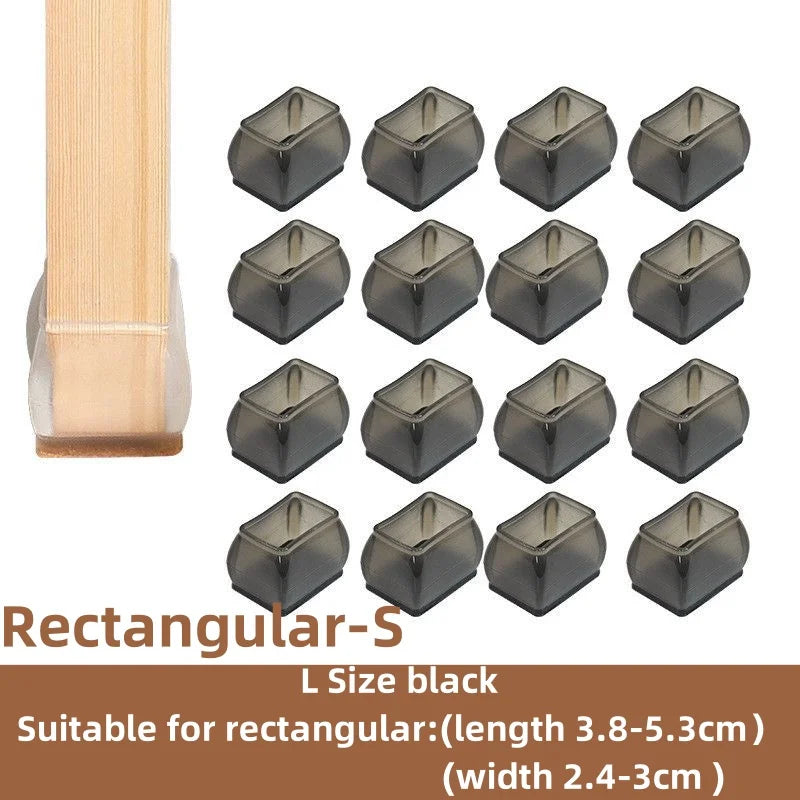 16Pcs Silicone Furniture Non-Slip Legs Pads Chair Leveling Feet Mat Hardwood Floors From Scratches Protectors Mat Home Decor - Sun Studio