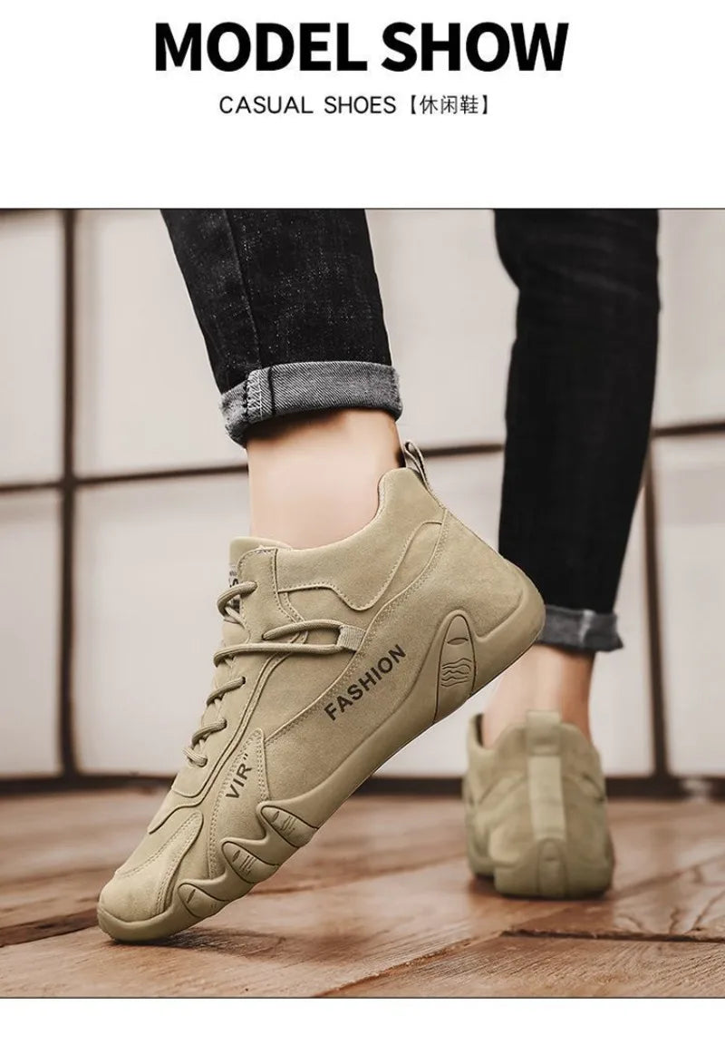Outdoor Fashion Men's Shoes Loafers Comfort Walking Vulcanzed Sneakers Men Original Men's Ankle Boot Non Slip Work Shoes for Men - Sun Studio