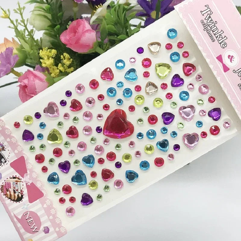 Glitzer Gesicht Aufkleber für Kinder Strasssteine für Augen Gesicht Diamanten Helle Aufkleber Festival Makeup Juwelen Aufkleber ZS006