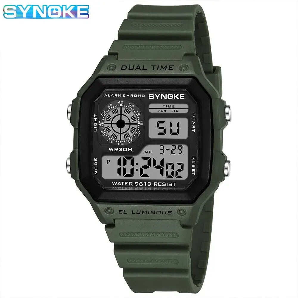 SYNOKE Military Digital Watches Men Sports Luminous Chronograph Waterproof Male Electronic Wrist Watches Relogio Masculino - Sun Studio