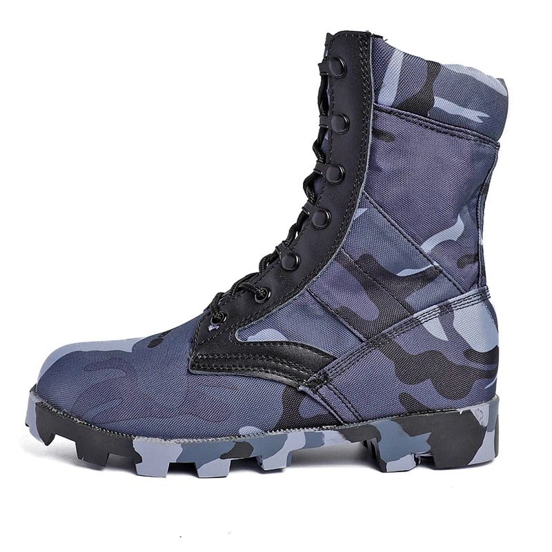 Taktische Stiefel Herren Training Spezial Hochschaft Schuhe Outdoor Stoßdämpfend Hartsohlige Hohe Wanderstiefel