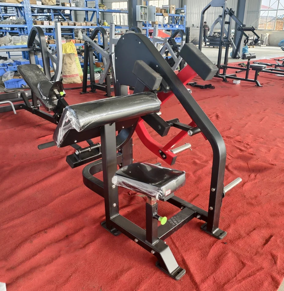 Gym Fitness Equipment Plate Loaded Seated Arm Curl Bench Machine - Sun Studio