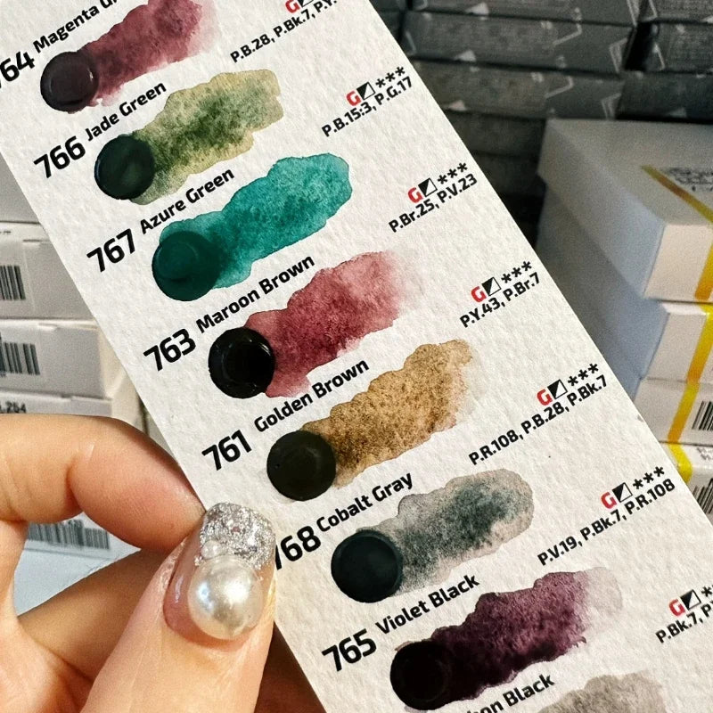 ROSA New 10 Color Precipitated Watercolor Pigments 10ml Tube Master Watercolor Paint Student Artist Painting Supplies - Sun Studio