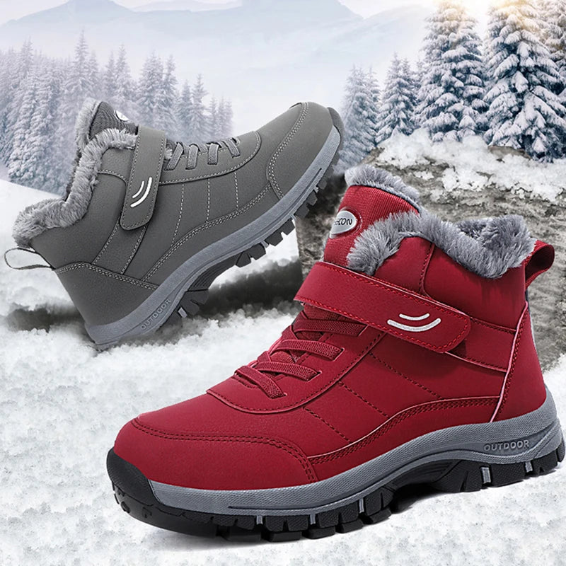 Men Boots Brand Climbing Shoes Men's Outdoor Sports Cotton Oes Winter Fce Lined High Top Thi Bot Climbing Casual Warm Boots - Sun Studio