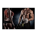 Fitness Motivation Canvas Art  Sexy Bodybuilding Girl Poster Gym Weightlifting Wall Decor for Living Room Bedroom Home Gym Fitne - Sun Studio