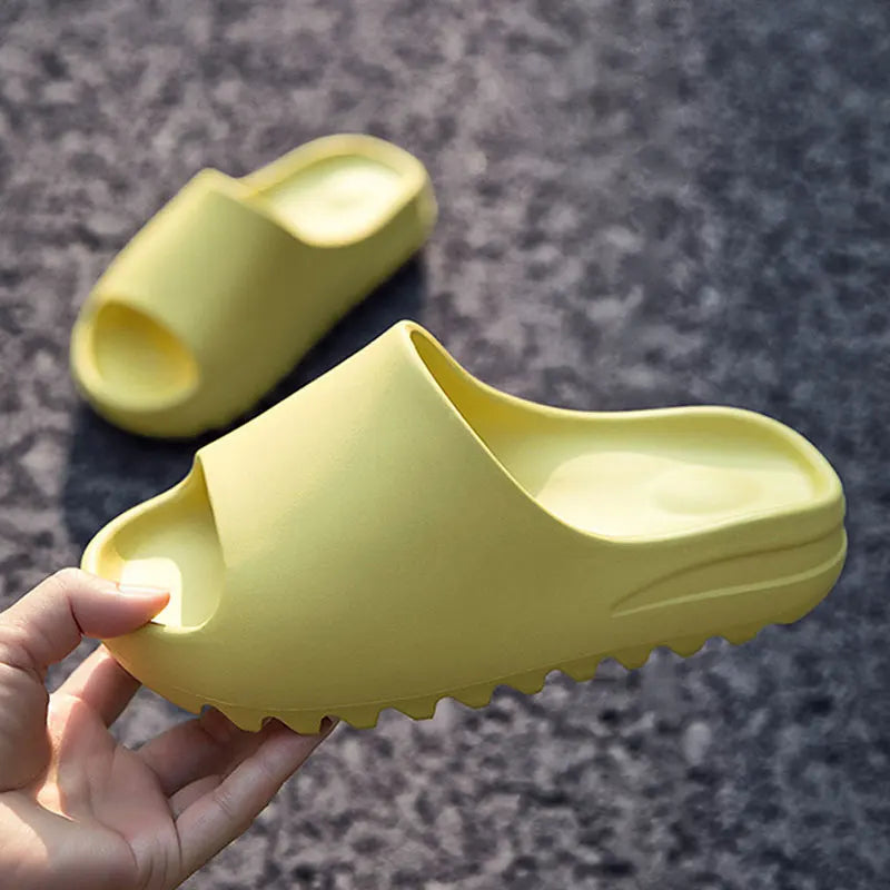 Goosecret Men EVA Platform Cloud Slippers Soft Sole Sandals Non-Slips Bedroom Slides Male Cozy Home Shoes Soft Sole Beach Slides - Sun Studio