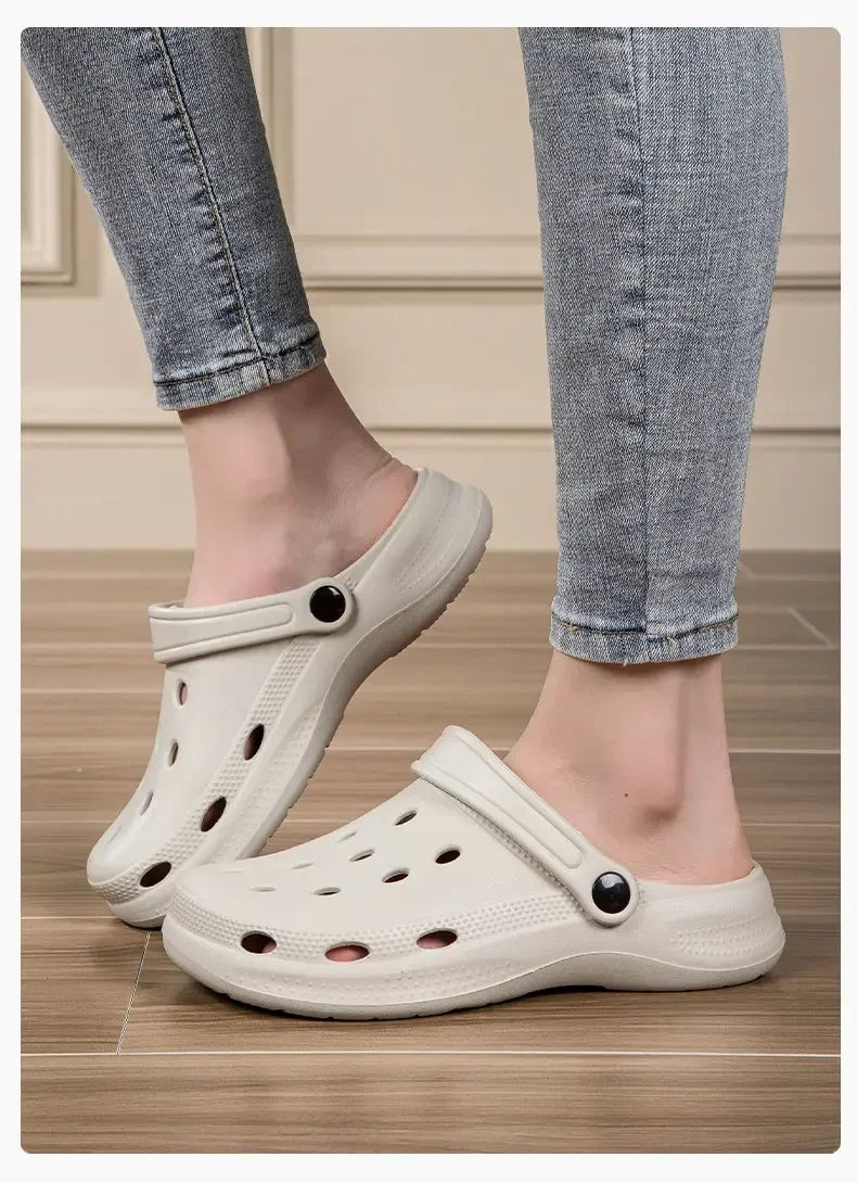 2026Summer Men Clogs Sandals Men's and Women's Leisure Slippers Beach Slides Home Garden Shoes Outdoor Sandals Plus Size46 47 48 - Sun Studio