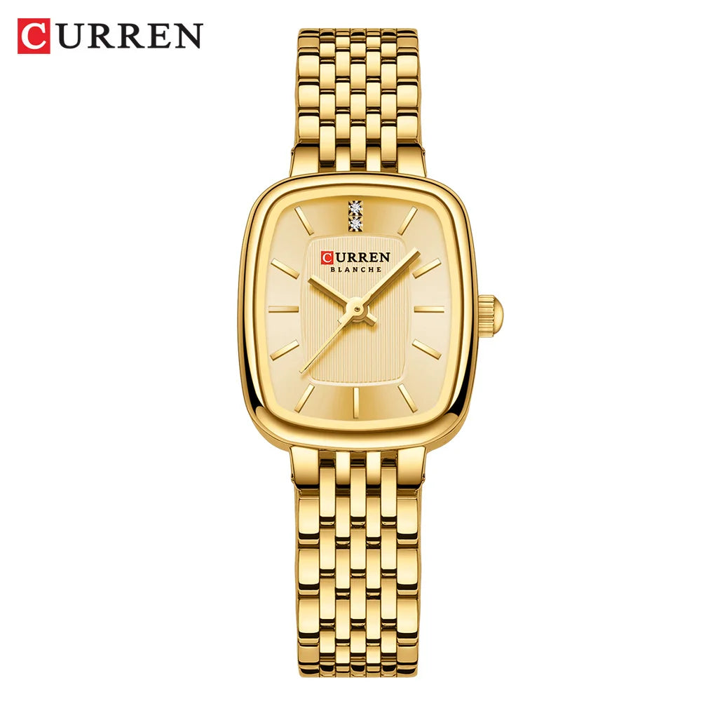 CURREN Luxury Women Watches Fashion Casual FemaleLadies Stainless Steel Quartz Wristwatches Life Waterproof Girlfriend Gift - Sun Studio