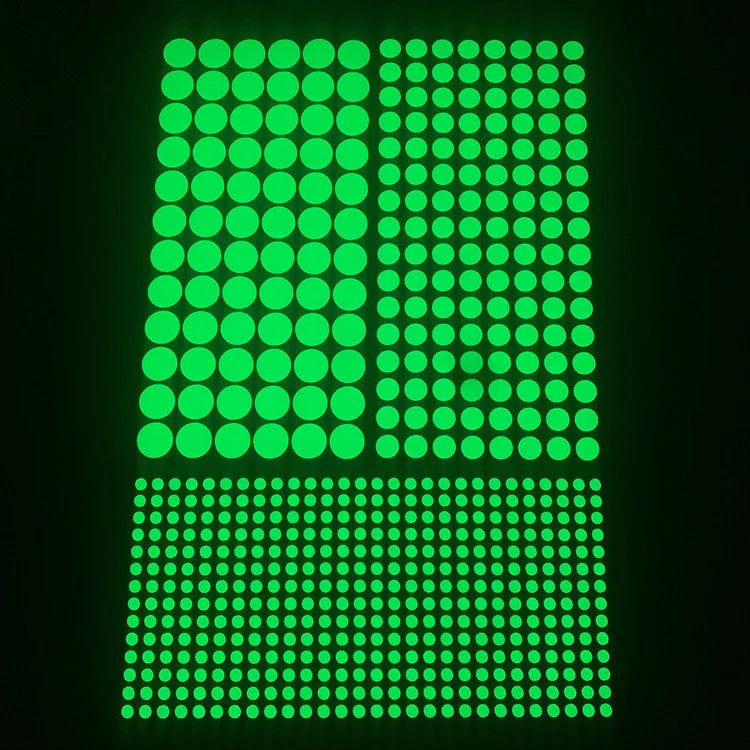 Luminous Round Dot Wall Stickers Kids Room Background Decoration Self-adhesive Decals Bedroom Home Decor Glow In The Dark Mural - Sun Studio