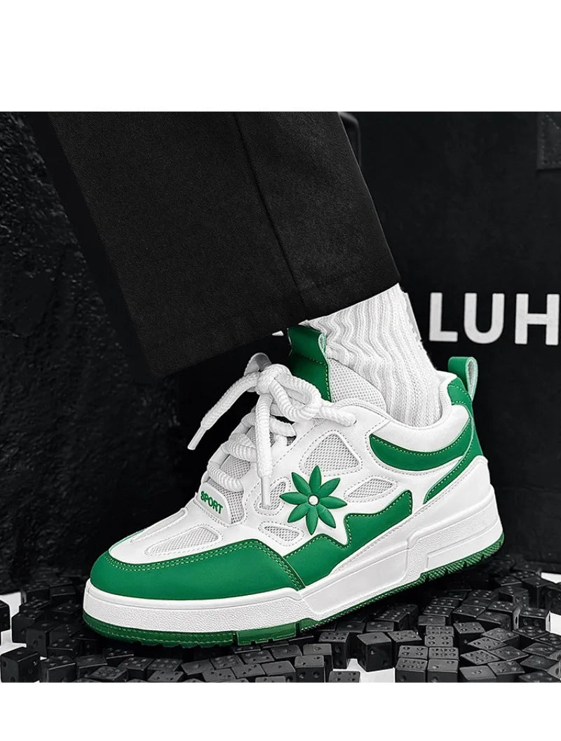 Men's Sneakers Luxury Leather Casual Shoes 2025 Fashion Skateboard Shoes for Men Daily Training Shoes Tenis Masculino - Sun Studio