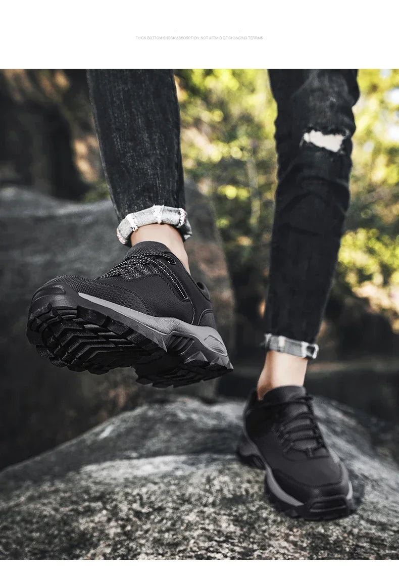 Men Boots Outdoor Sneakers Men Shoes 2025 New Fashion Male Casual Footwear Comfortable Tenis Masculino Botas Men Sneakers Shoes - Sun Studio
