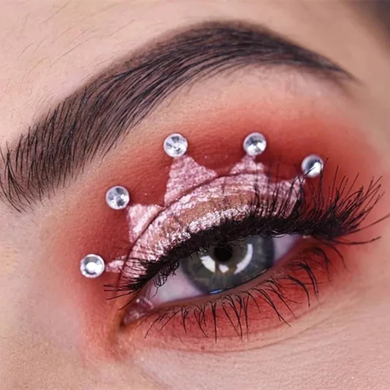 Face Decorations Rhinestone Stickers for Music Festival Halloween Party Mobile Crystal Sticker Women Girls DIY Diamond Stickers - Sun Studio