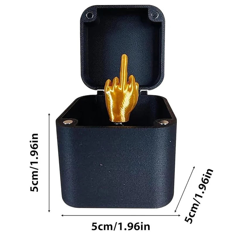 1pc Surprise Gift Box Middle Finger Model Home Decor Practical Joke Gifts Desk Decoration Interesting Toys Pop Up Gift  SIKEZHAN - Sun Studio