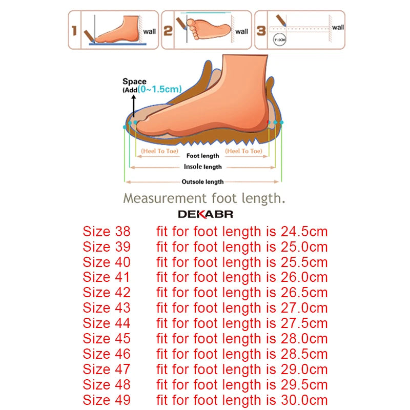 DEKABR Size 49 Men Casual Shoes Fashion Men Shoes Genuine Leather Men Loafers Moccasins Slip On Men's Flats Male Driving Shoes - Sun Studio