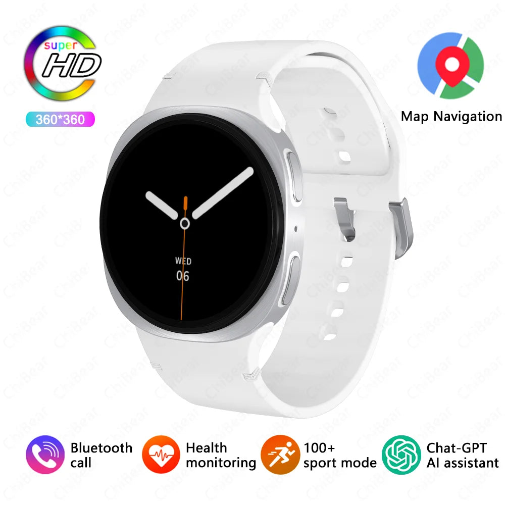 2026 New Watches 8 Mini GPS Track Smart Watch For Men Women Health Sports AMOLED Heart Rate Bluetooth Call Waterproof Smartwatch - Sun Studio