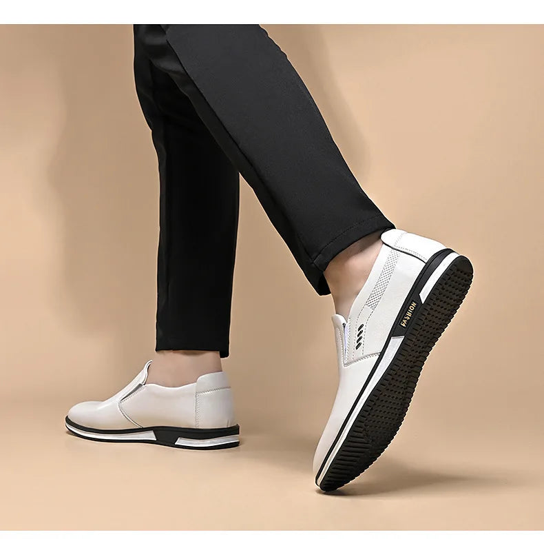 Brand Leather Shoes for Men Designer Loafers High Quality Adult Moccasins Men Driving Shoes Male Footwear Men's Formal Shoes - Sun Studio