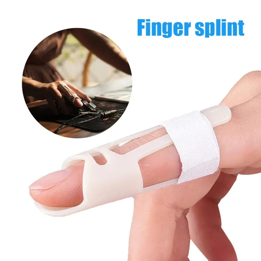 1x Finger Splints Mallet Brace Plastic Finger Support Immobilizer Joint Protection Holder Injury Mallet Sports Finger Protector - Sun Studio