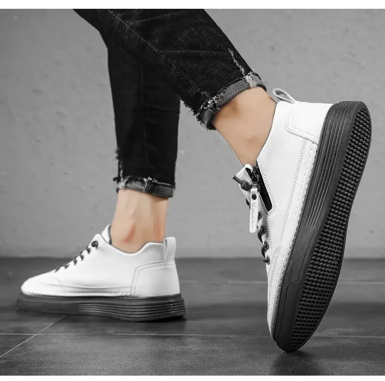 Sports Shoes Men's High-top Casual Shoes Platform Footboard Shoes Spring and Autumn Comfortable Fabrics Luxury Designer Shoes - Sun Studio
