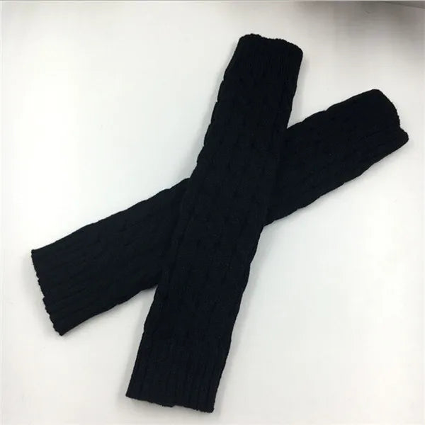 New Women Autumn And Winter Legwarmers Kapron Hemp Flowers Kneepad Leg Warmer Female Girls Pile Heap Socks Sports Safety - Sun Studio