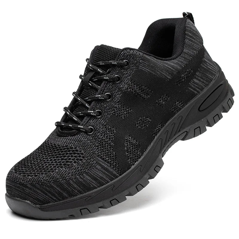 Mens Work leather Boot Safety Shoes Steel Toe Cap Puncture-Proof Work Sneakers Indestructible Work Shoes Men Shoes male kevlar - Sun Studio