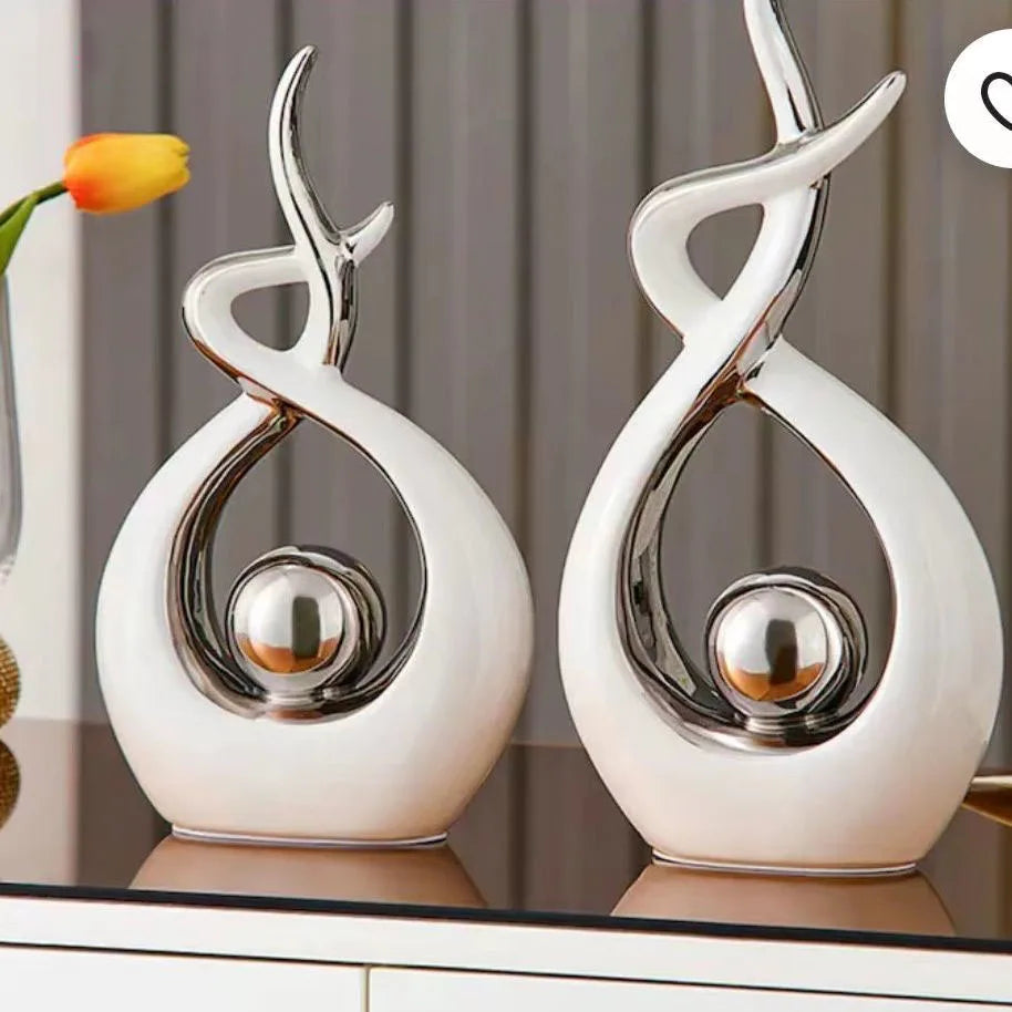 Modern Ceramic Feng Shui Ornaments Attract Wealth And Prosperity Home Living Room TV Cabinet Wine Cabinet Furnishing Decorations - Sun Studio