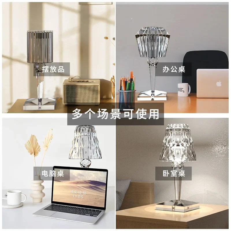 DIY Epoxy Resin Table Night Lamp Silicone Mold with Diamond Pattern Crystal Lamp Resin Mold Plant Pot Mold Home Decoration Craft - Sun Studio
