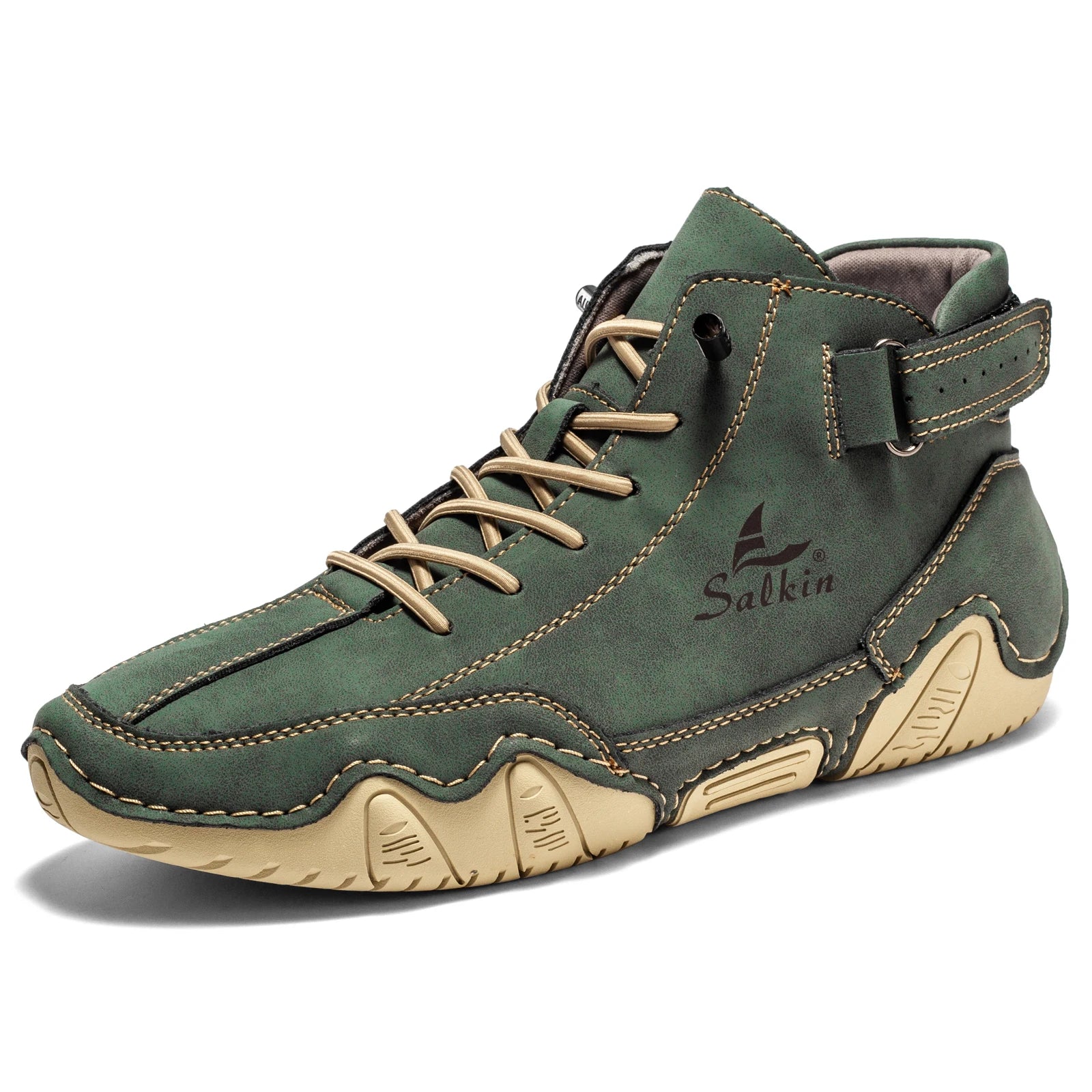 Neue 2025 Handgemachte Leder Freizeit Herren Schuhe Design Sneakers Herren Atmungsaktive Leder Schuhe Herren Stiefeletten Outdoor