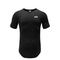 Gym Bodybuilding Workout Clothing Sportswear Mens Casual Short-sleeved Cotton Shirts Summer Fitness Breathable Slim Fit T-Shirts - Sun Studio