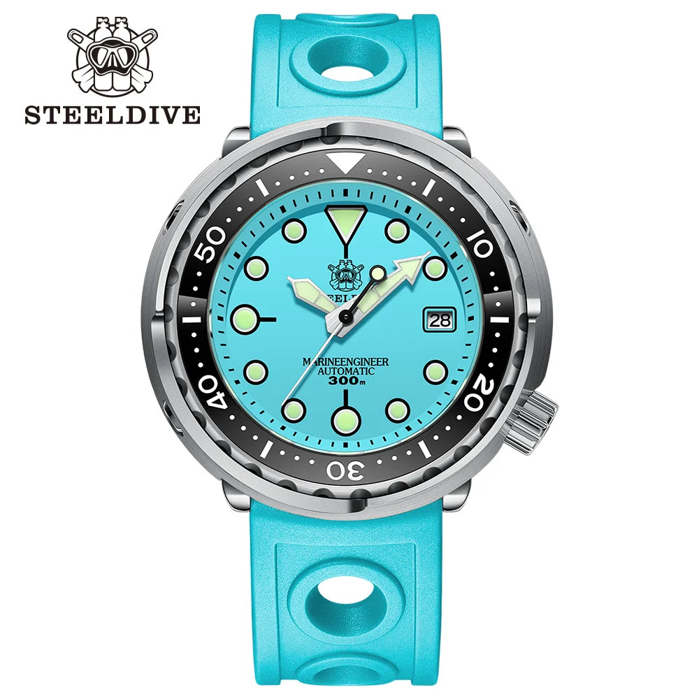 STEELDIVE SD1975 Luxus Automatikuhren Herren Taucheruhr 30Bar Wasserdicht Leuchtende Uhr Saphirglas Mechanische Armbanduhr