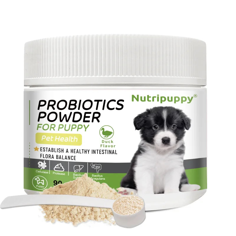 Dog Probiotic Powder Supplement - Supports Digestive Health&Relieves Diarrhea,Boosts Immune System for Puppy Adult Senior Dogs - Sun Studio